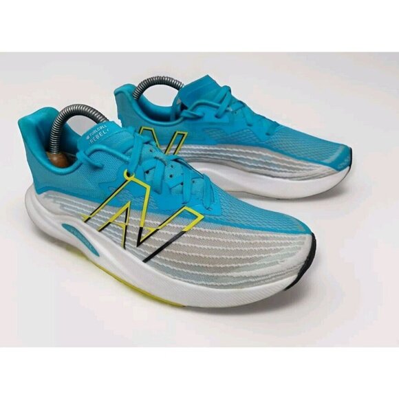 New Balance Women's 9 FuelCell Rebel V2 Speed Running Shoes Sneakers Blue - Picture 1 of 13